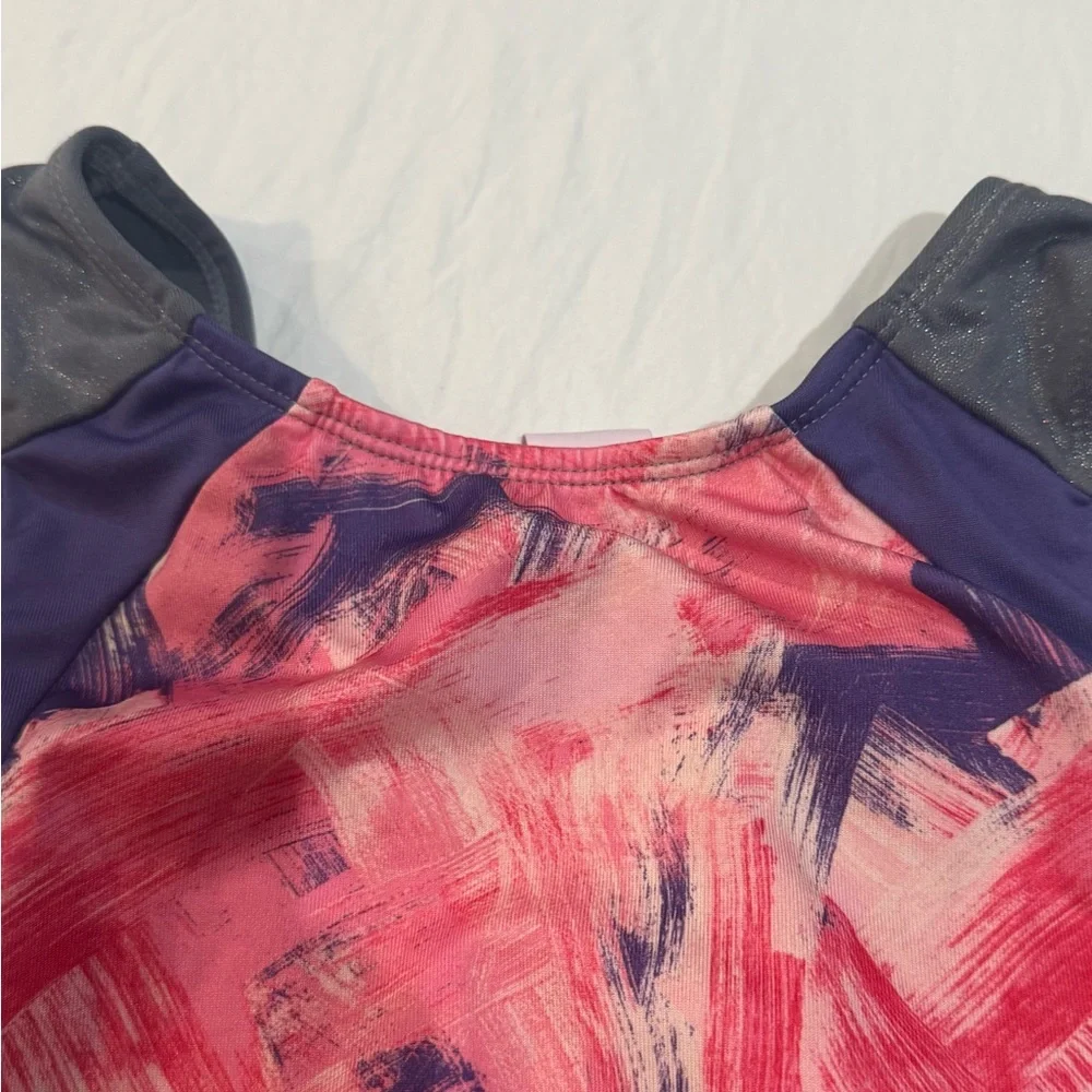 Girls Gymnastics‎ Leotard M 7/8 More Than Magic Pink Purple Athletic